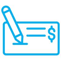 icon representing a check