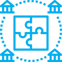 icon representing bank account reconciliation