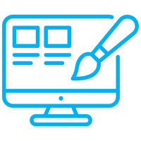 icon representing custom website design