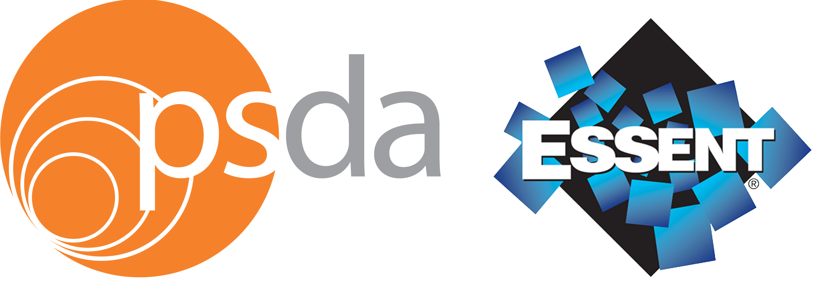 PSDA and Essent Logos Side By Side