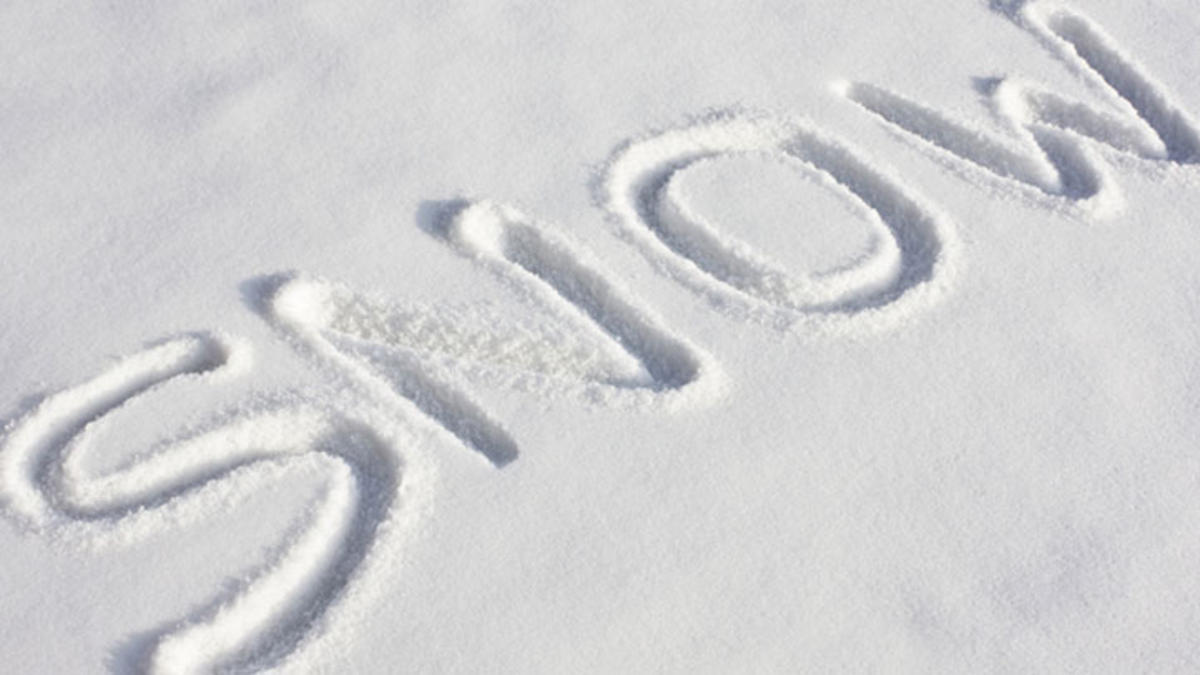 Snow with snow written in it